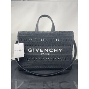 Medium G-Tote shopping bag in laced raffia